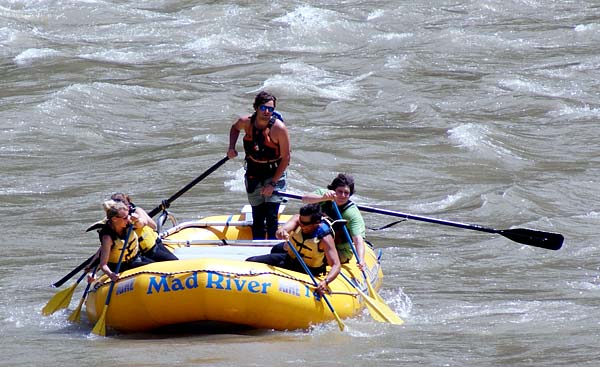 Whitewater rafting on the Snake