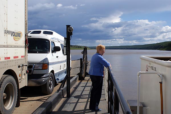 ferry across the Peace River