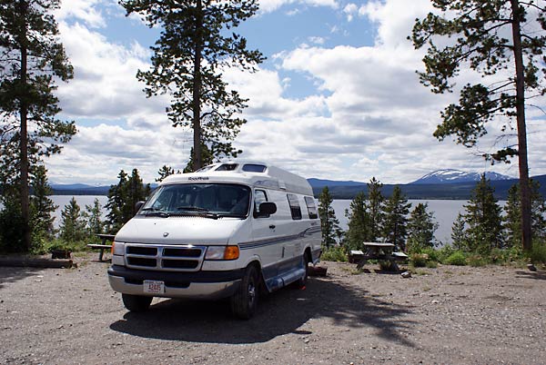 camping at Mukluk Annie's place