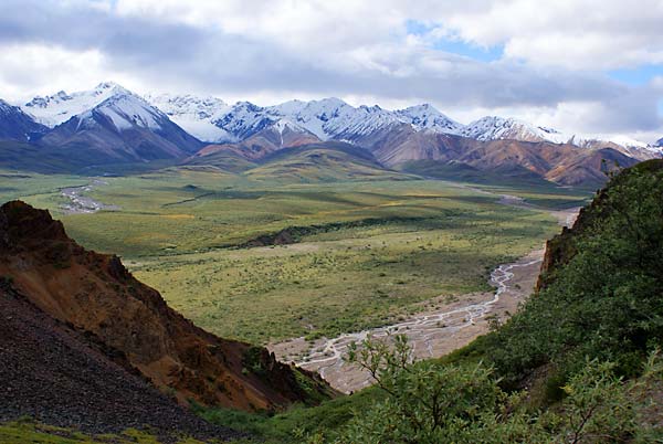 polychrome area of the park