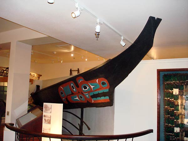 Tlingit canoe in City Museum